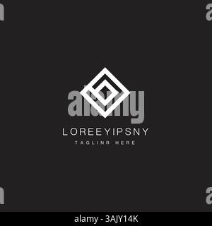 Modern and Interlocked Lines Logo design vector Stock Vector