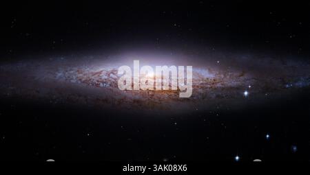 NGC 2683, spiral galaxy in Lynx Stock Photo - Alamy