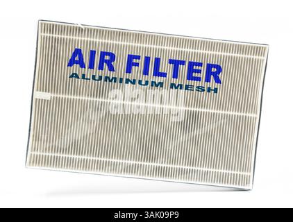 Aluminium mesh. Reusable metal mesh for coarse particle filtration. Stock Photo