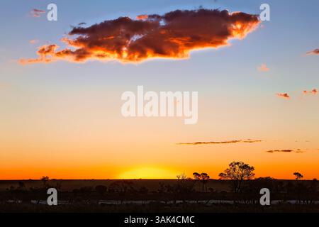 Cloud during sunset, Western Australia Stock Photo