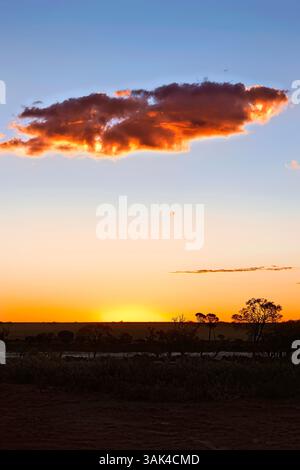 Cloud during sunset, Western Australia Stock Photo
