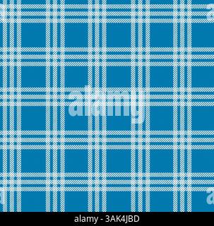 Blue and white checkered pattern Stock Photo