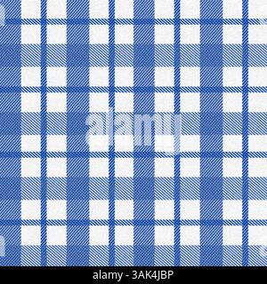 Blue and white checkered pattern Stock Photo