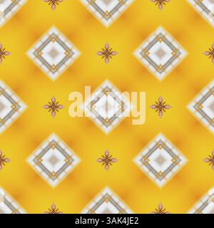 Abstract seamless pattern background in yellow beige and brown Stock Photo