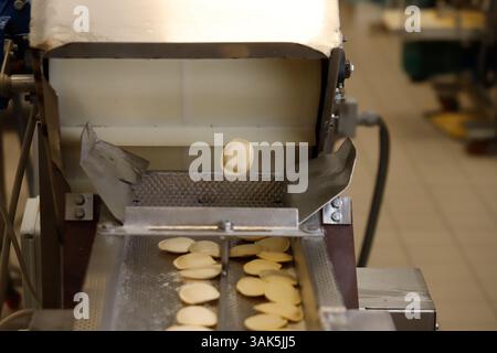 line belt in an Italian fresh pasta factory Stock Photo