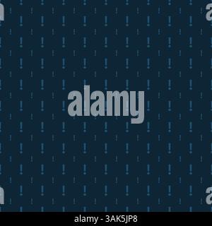 Exclamation marks repetition abstract seamless background Stock Vector