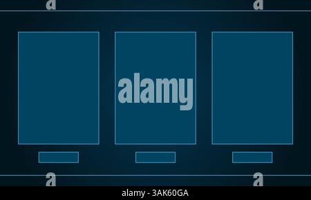 Sci fi hud futuristic frames rectangulars templates Stock Vector