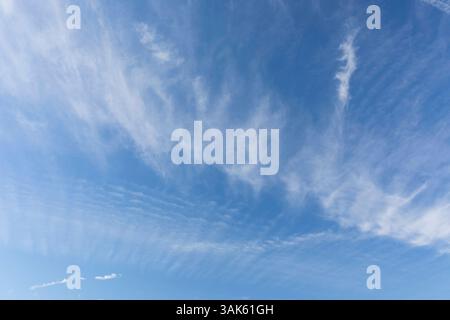 Wolkenformation am Himmel *** Cloud formation in the sky Stock Photo