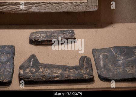 Ashokan inscription, 3rd century AD. Script- Brahmi, Language- Prakrit ...
