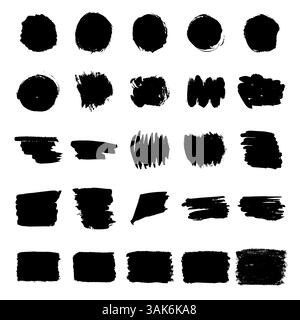 Pencil, fine marker or ballpoint pen strokes, cross out lines, varied set of erasures, hand-drawn editable color Stock Vector