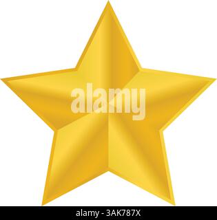 Realistic illustrated star Stock Vector