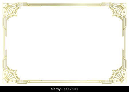 Minimalist Decorative border Stock Vector