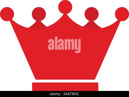 Minimalist Royal Crown Symbol Stock Vector