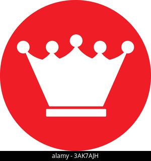 Minimalist Royal Crown Symbol Stock Vector