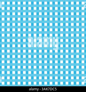 Seamless Blue and White Checkered Pattern – Vector Background for Textile, Graphic Design, and Digital Use Stock Vector