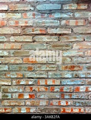 Old colored brick wall, structure suitable as background Stock Photo