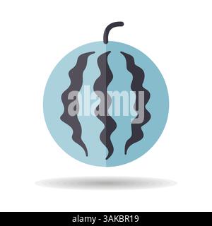 Watermelon isolated icon. Agriculture sign. Graph symbol for your web site design, logo, app, UI. Vector illustration, EPS10. Stock Vector