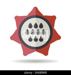 Sunflower isolated icon. Agriculture sign. Graph symbol for your web site design, logo, app, UI. Vector illustration, EPS10. Stock Vector