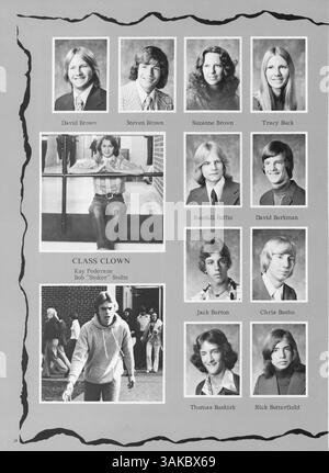 This 1976 yearbook from Roosevelt High features students, teachers