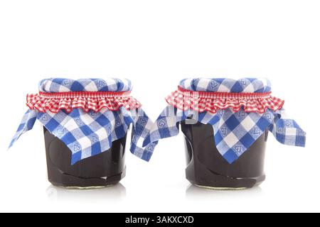 Homemade jam from blueberries and other forest fruit Stock Photo