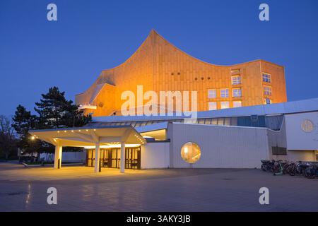 Philharmonie, Kulturforum, Tiergarten, Mitte, Berlin, Deutschland Stock Photo