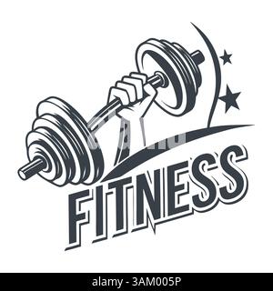 Fitness Gym Workout Logo, fitness logo, High protein icon. fitness logo, badge, symbol, stamp, or logo. Fitness nutrition for gym and muscles logotype, Stock Vector