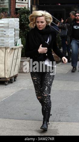 April 3, 2014 - New York City, NY, USA - Actress Melissa George arrives on the set of the TV pilot 'Dangerous Liaisons' on April 3 2014 in New York City  (Credit Image: © Zelig Shaul/Ace Pictures/ZUMAPRESS.com) Stock Photo