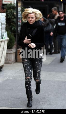 April 3, 2014 - New York City, NY, USA - Actress Melissa George arrives on the set of the TV pilot 'Dangerous Liaisons' on April 3 2014 in New York City  (Credit Image: © Zelig Shaul/Ace Pictures/ZUMAPRESS.com) Stock Photo