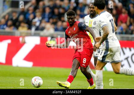 michel adopo cagliari during serie A match FC Internazionale vs