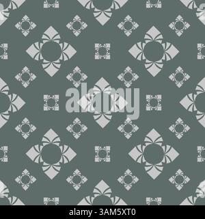 Floral pattern, pretty flowers on gray blue background Stock Vector