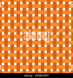 Vector seamless pattern braided orange Stock Vector