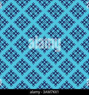 Blue geometric seamless pattern vector Stock Vector