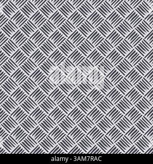 Floor pattern diamond plate metal steel background seamless texture Stock Vector