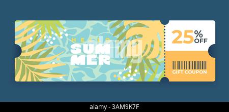 Per cent off sale voucher coupon. Stock Vector