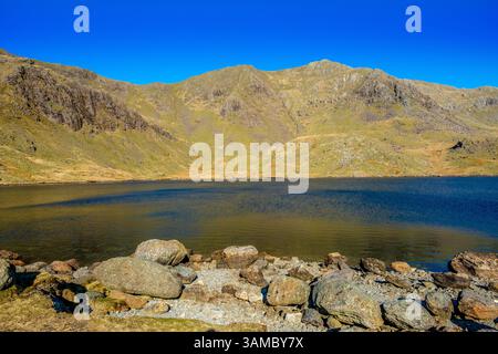 Levers Water and Swirl How in the Coniston Fells, Lake District National Park, Cumbria Stock Photo