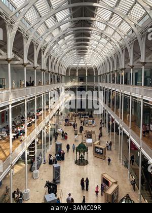 The Grand Gallery of the National museum of Scotland, Chambers Street, Edinburgh Scotland Stock Photo