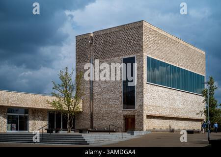 Storey's Field Centre in the Eddington Development in Cambridge. Storey's Field is a Community Centre and Concert Venue, opened 2018, architects MUMA. Stock Photo