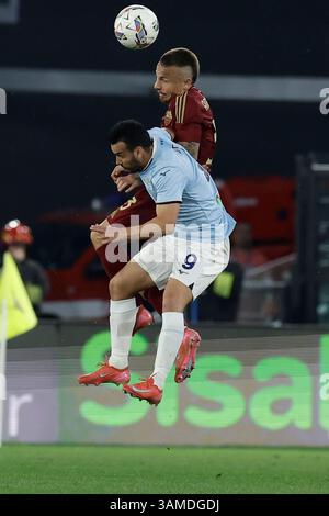 Pedro Roma Roma’s Angelino, Lazio’s Pedro during the Serie A soccer match between ...