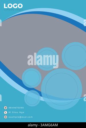 Company Profile Brochure Design Template, Business Book Cover Design, Design layout Cover Flyer, art Stock Vector