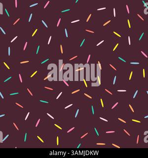 Simple Sprinkle Pattern. Multicolored confetti background. Funny childish vector decoration. Vector Illustration in scandinavian style Stock Vector