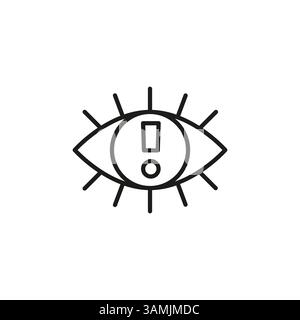 Technological Vision Icon Stock Vector