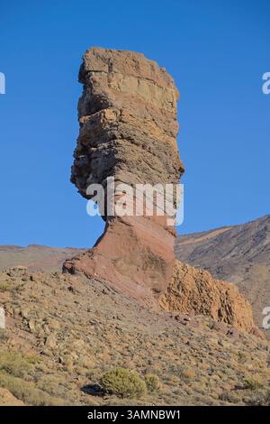 Roque Cinchado als Teil der Felsenformation Roques de Garcia, Parque ...
