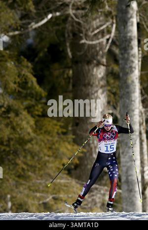 Jessie Diggins of the United States competes during the women's cross