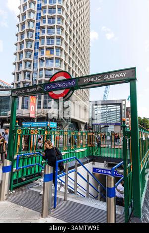 Public subway London Underground, Public subway, London Underground, exiting Public subway London Underground, walking out of subway, underground Stock Photo