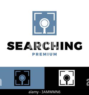 searching icon vector logo template illustration design Stock Vector