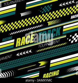 Sport green racing lines background Stock Vector