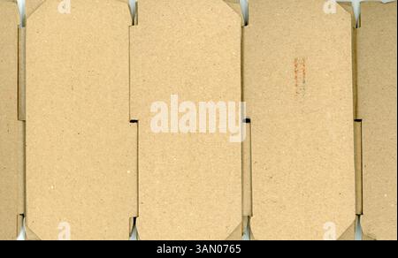 brown corrugated cardboard texture useful as a background Stock Photo