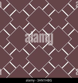 Abstract and geometric shape ornament . seamless repeat pattern beige brown background. artwork home decor print fashion fabric textile. Stock Photo