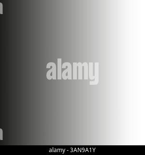 Horizontal fade gradient. Left side dark. Light to right. Vector background blend. Stock Vector