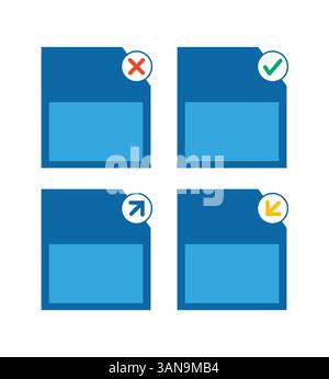Illustration design template memory card Stock Vector